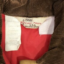 70~80年代 USA製 WALLS ウォールズ ダック地 中綿 ワークジャケット ブラウン (メンズ LARGE) P2124 1円スタート_画像9