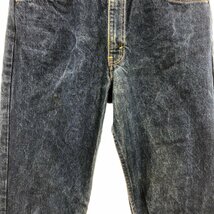 80年代 USA製 Levi's リーバイス 509 ストレート デニムパンツ オレンジタブ アメカジ (メンズ 34×34) P2378 1円スタート_画像4