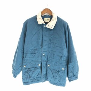 90年代 L.L.Bean エルエルビーン GORE-TEX ゴアテックス フィールド ジャケット アウトドア ブルー (メンズ MEDIUM) P2789 1円スタート