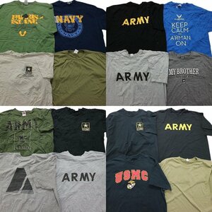 古着卸 まとめ売り ミリタリー 半袖Tシャツ 16枚セット (メンズ XL /L ) US ARMY TS28 MR5545