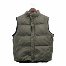 L.L.Bean エルエルビーン リバーシブル ダウンベスト アウトドア アメカジ 防寒 キャンプ 山タグ ブラック (メンズ L) 中古 古着 P7398_画像3