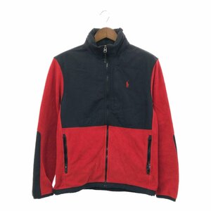 90年代 Polo by Ralph Lauren ポロ ラルフローレン フリースジャケット POLARTEC ポーラテック レッド (メンズ S) P2510 1円スタート