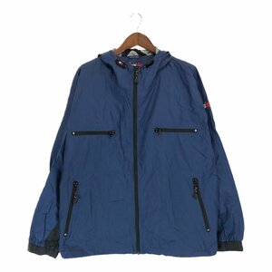 90年代 TOMMY HILFIGER トミーヒルフィガー ナイロン ウィンドブレーカー ジャケット カジュアル ネイビー (メンズ XL) P2695 1円スタート