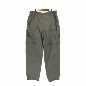 Columbia コロンビア PFG ナイロン カーゴ パンツ アウトドア オリーブ (メンズ L) P2796 1円スタート