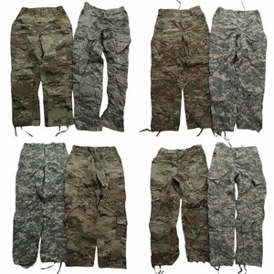 古着卸 まとめ売り フィールドパンツ 米軍実物 ミリタリー 8枚セット (メンズ s /28 ) デジタルカモ 柄MIX MR3648 1円スタート