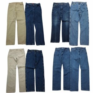 古着卸 まとめ売り Wrangler ラングラー パンツ 8枚セット (メンズ 35 /34 ) アメカジ DP16-1 MR4529 1円スタート