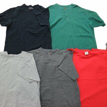 古着卸 まとめ売り 無地 プレーン 半袖Tシャツ 19枚セット (メンズ L ) LL.BEAN ラルフローレン TS22 MR5611 1円スタート_画像2