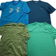 古着卸 まとめ売り ストレッチ素材 半袖Tシャツ 18枚セット (メンズ L /XL ) カラー系 ナイキ TS2 MR5602 1円スタート_画像3