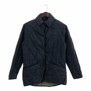 Barbour バブアー 中綿 キルティング ジャケット アウター ネイビー (レディース 12) 中古 古着 P7890