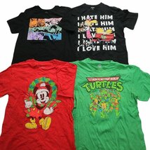 古着卸 まとめ売り アニメ・キャラクター 半袖Tシャツ 16枚セット (メンズ M ) ナルト ディズニー TS10 MR4836 1円スタート_画像4