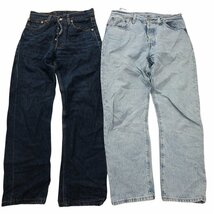 古着卸 まとめ売り リーバイス 501 デニム パンツ 8枚セット (メンズ W28 /Ｗ29 ) シンプル インディゴ DP3 MR5874 1円スタート_画像5