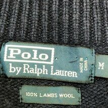 Polo by Ralph Lauren ポロ ラルフローレン ハーフジップ セーター ネイビー (メンズ M) P2966 1円スタート_画像5