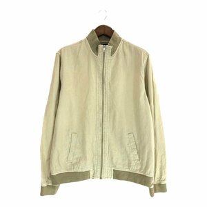 SAKS FIFTH AVENUE リネン昆ジャケット カーキ (メンズ XL) P2941 1円スタート