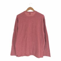 Calvin klein カルバンクライン 長袖ボーダーＴシャツ レッド (メンズ XL) P2945 1円スタート_画像2