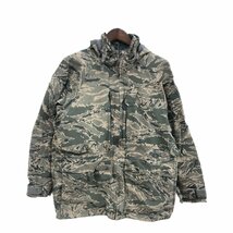 米軍実物 U.S.AIRFORCE APECS GORE-TEX ゴアテックス パーカー ジャケット 防水 ミリタリー ABUカモ (メンズ M-R) 中古 古着 P7119_画像1