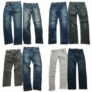 古着卸 まとめ売り リーバイス 511 デニム パンツ 8枚セット (メンズ Ｗ30 /Ｗ31 /Ｗ32 ) インディゴ ブラックデニム DP8 MR5953