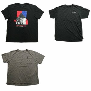 古着卸 まとめ売り ブランドMIX 半袖Tシャツ 3枚セット (メンズ XL ) カーハート コロンビア ノースフェイス TS17 MR6242