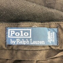 90年代 Polo by Ralph Lauren ポロ ラルフローレン スラックス リネン パンツ ブラック (メンズ 32/32) P3101 1円スタート_画像6