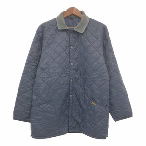 イングランド製 Barbour バブアー LIDDESDALE リデスデイル キルティング ジャケット アウター ネイビー (メンズ L) 中古 古着 P8107