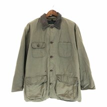 80年代 J.CREW ジェイクルー コットン ハンティングジャケット グレー (メンズ ) P3684 1円スタート_画像1