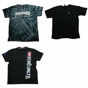 古着卸 まとめ売り ブランドMIX 半袖Tシャツ 3枚セット (メンズ L ) スラッシャー オベイ TS17 MR6243 1円スタート