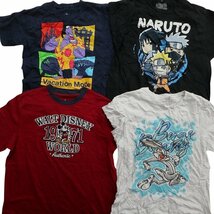 古着卸 まとめ売り キャラクター 半袖Tシャツ 16枚セット (メンズ L ) ミッキー 僕のヒーローアカデミア ミニオン MR5204 1円スタート_画像3