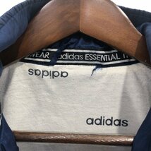 90年代 adidas アディダス ナイロン トラックジャケット アウター スポーツ ネイビー (メンズ L) 中古 古着 P8589_画像4