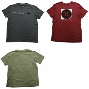 古着卸 まとめ売り ブランドMIX 半袖Tシャツ 3枚セット (メンズ L ) ハーレー パタゴニア TS17 MR6244 1円スタート