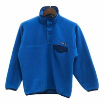 patagonia パタゴニア SYNCHILLA シンチラ スナップT フリースジャケット アウター アウトドア ブルー (メンズ XS) 中古 古着 P8314_画像1