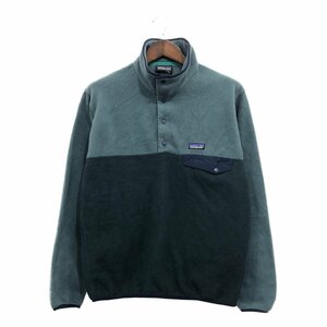 patagonia パタゴニア SYNCHILLA シンチラ スナップT フリースジャケット アウター アウトドア ブルー (メンズ M) 中古 古着 P8338