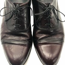 FLORSHEIM フローシャイム ストレートチップ レザーシューズ 内羽根式 ダークレッド (メンズ 7 1/2 D) 中古 古着 KA0620_画像8