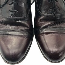 FLORSHEIM フローシャイム ストレートチップ レザーシューズ 内羽根式 ダークレッド (メンズ 7 1/2 D) 中古 古着 KA0620_画像6