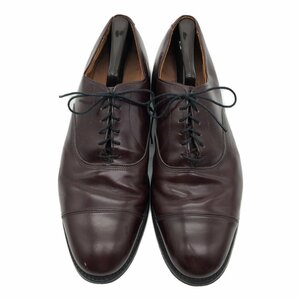 USA製 Allen Edmonds アレンエドモンズ Park Avenue ストレートチップ レザーシューズ ワインレッド (メンズ 10 D) 中古 古着 KA0694