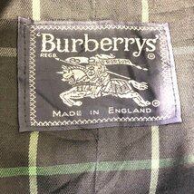90年代 BURBERRY バーバリー コート フォーマル ユーロ ヨーロッパ古着 ネイビー (メンズ ) P4246 1円スタート_画像5