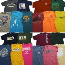 古着卸 まとめ売り カラーmix プリント 半袖Tシャツ 20枚セット (メンズ M ) 英文字プリント 丸首 カレッジ風 TS30 MR7400 1円スタート_画像1