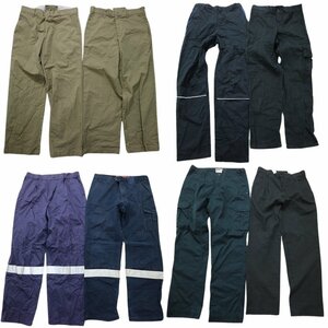 古着卸 まとめ売り ワーク パンツ 8枚セット (メンズ S /32 /36 /92R /44 /48 ) カラー系 CP19 MR7085 1円スタート