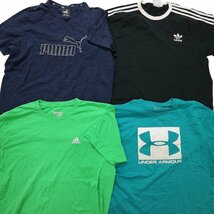 古着卸 まとめ売り スポーツブランドMIX 半袖Tシャツ 16枚セット (メンズ XL /2XL ) アディダス アンダーアーマー MR6508 1円スタート_画像4