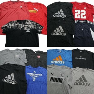 古着卸 まとめ売り スポーツブランドMIX 半袖Tシャツ 15枚セット (メンズ 2XL ) アディダス PUMA TS18 MR7149 1円スタート