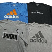 古着卸 まとめ売り スポーツブランドMIX 半袖Tシャツ 15枚セット (メンズ 2XL ) アディダス PUMA TS18 MR7149 1円スタート_画像4