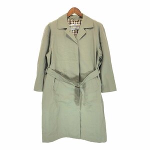 80年代 イングランド製 Aquascutum アクアスキュータム トレンチ コート ヨーロッパ古着 (レディース - 相当) P4400 1円スタート