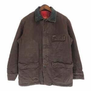 90年代 Marlboro Classics カバーオール ワークジャケット 大きいサイズ ユーロ ブラウン (メンズ XX LARGE) 中古 古着 P4483 1円スタート