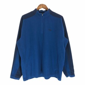 THE NORTH FACE ノースフェイス ハーフジップ フリースジャケット アウトドア ブルー (メンズ XL) 中古 古着 P4464 1円スタート