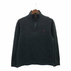 Polo by Ralph Lauren ポロ ラルフローレン コットン ドライバーズ ニット セーター ダークグレー (メンズ M) P2685 1円スタート