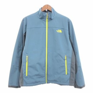 THE NORTH FACE ノースフェイス ソフトシェル フリース ジャケット アウター アウトドア ブルー (メンズ XL) 中古 古着 P9496