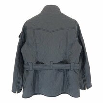 Barbour バブアー ポーラーキルトジャケット ユーロ ヨーロッパ古着 ネイビー (レディース 12) 中古 古着 P4625 1円スタート_画像2