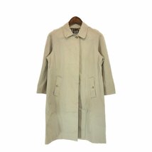 70年代 イングランド製 Aquascutum アクアスキュータム ステンカラー コート ヴィンテージ ベージュ (レディース 相当) P4784 1円スタート_画像1