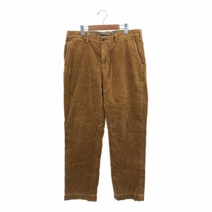 90年代 Polo by Ralph Lauren ラルフローレン PRESTON PANT コーデュロイパンツ ボトムス ブラウン (メンズ 35/32) 中古 古着 P8789