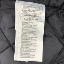 Carhartt カーハート WIP サンフォードコート ワーク 裏地キルティング ミドル丈 アウター (メンズ S) 中古 古着 P5041 1円スタート_画像8