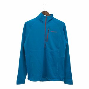 patagonia パタゴニア R1 POLARTEC ポーラテック ハーフジップ プルオーバー アウトドア ブルー (メンズ M) 中古 古着 P8891の画像1