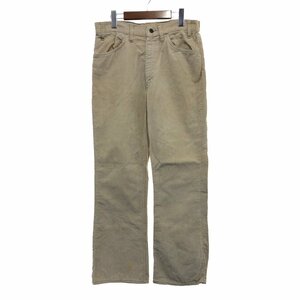 70年代 Levi's リーバイス 646-1523 コーデュロイパンツ ボトムス アメカジ ヴィンテージ ベージュ (メンズ 30×33) 中古 古着 P9039